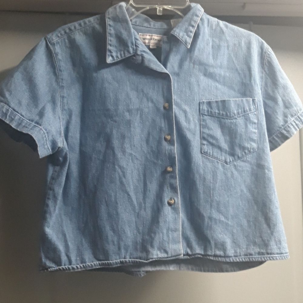 Denim top sz M